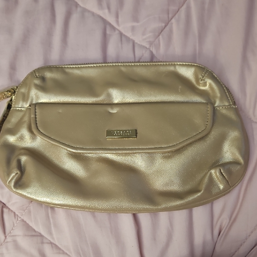 Marc Jacobs Gold Cosmetic Bag